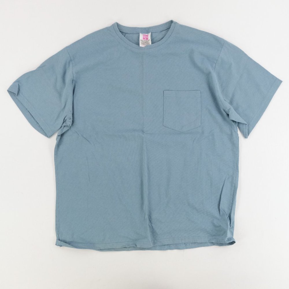 Vintage Hanes Her Way Made in the USA Teal Blank Single Stitch T-Shirt Size XL